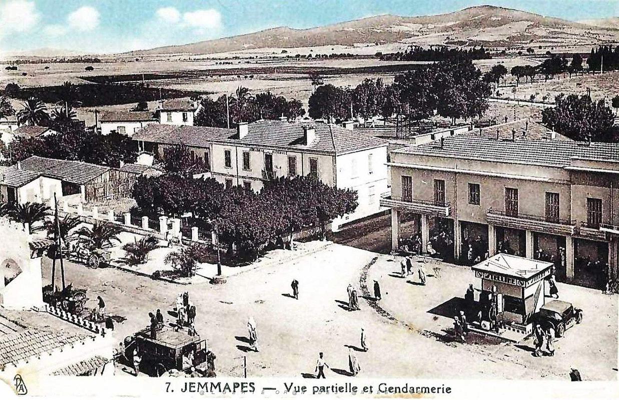 Jemmapes - Vue partielle et Gendarmerie.jpg